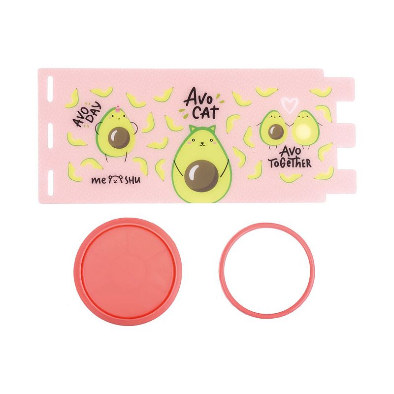 Подставка-стакан MESHU "Avocat", пластиковая, розовая