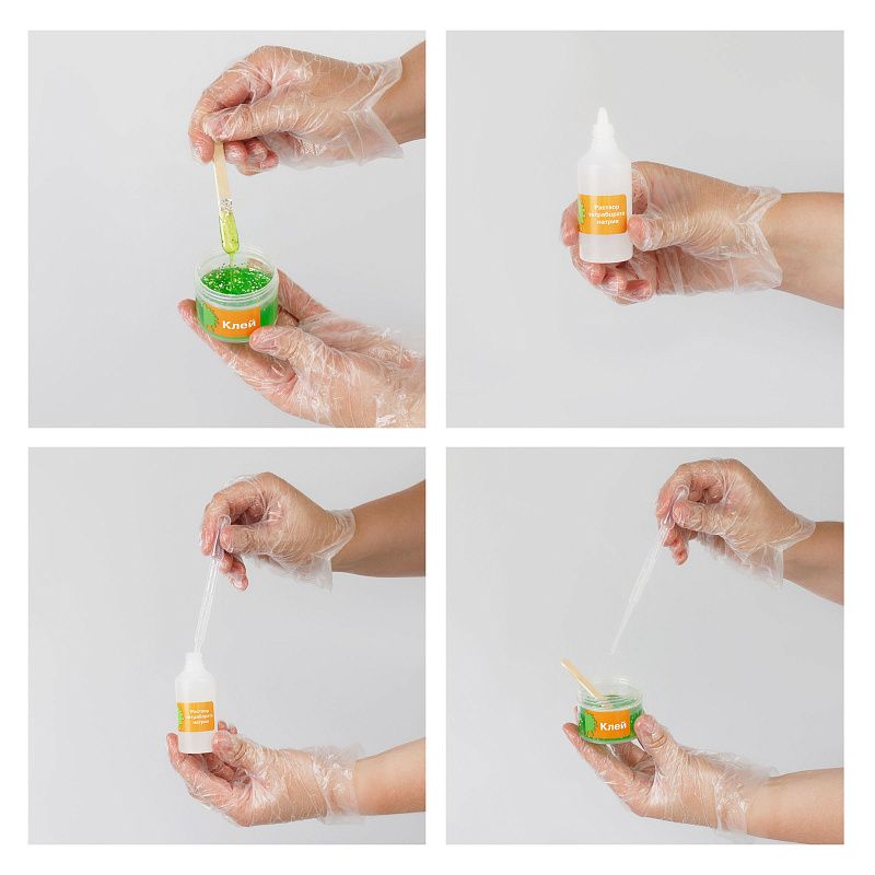 УЦЕНКА-Набор для создания слаймов 3в1 ТРИ СОВЫ Slime party "Котмическая галактика", свет. в темноте, с орбизами,с блестками,аромат кола (осн 362544)