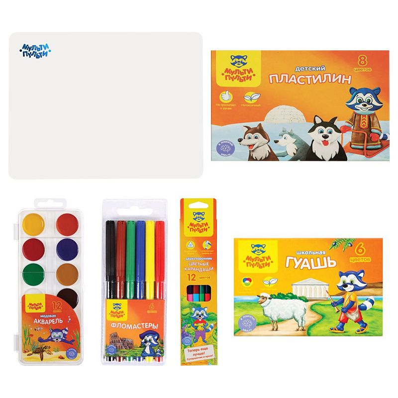 Набор первоклассника Мульти-Пульти, в подарочной коробке, 28 предметов 