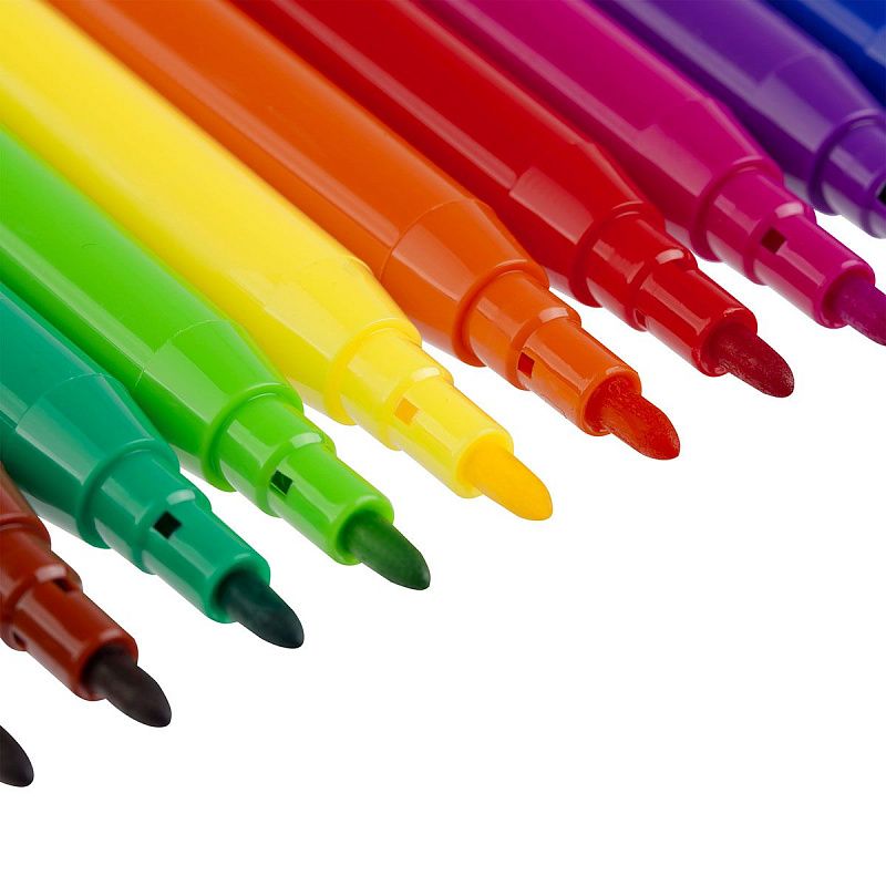 Фломастеры Мульти-Пульти "Волшебник Изумрудного Города", 12цв., смываемые, картон, европодвес