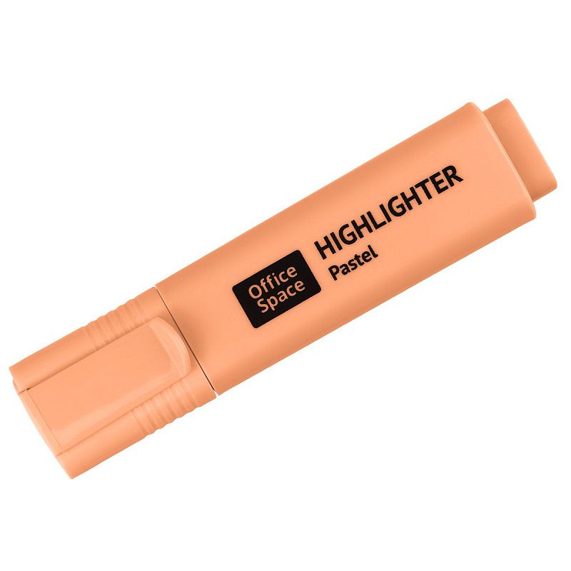 Текстовыделитель OfficeSpace пастельный цвет, оранжевый, 1-5мм 