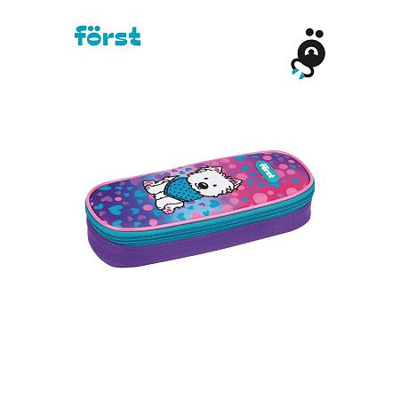 Пенал корпусный 1 отделение, 220*90*45 Först "Best friends", полиэстер 
