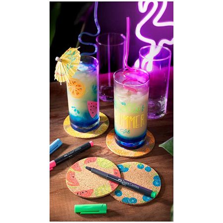 Маркер для декорирования Faber-Castell "Neon" цвет 121 ярко-красный, пулевидный, 1,5мм 
