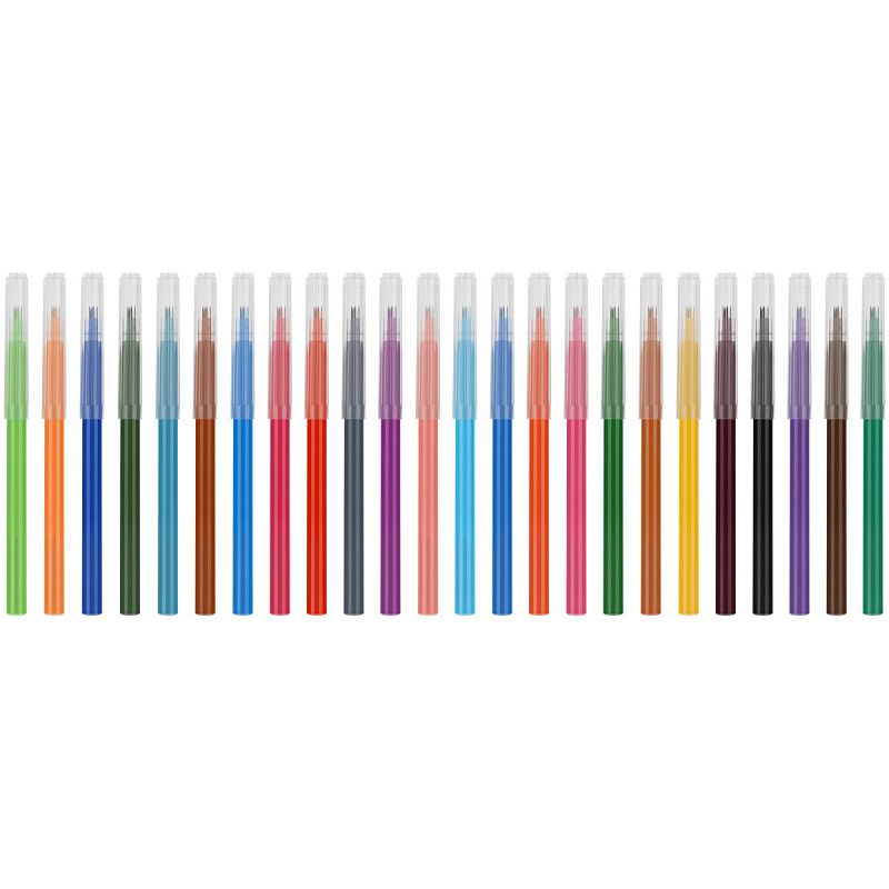 Фломастеры Мульти-Пульти "Чебурашка", 24цв., смываемые, картон, европодвес