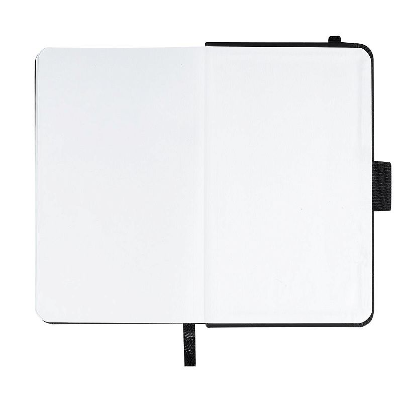 Скетчбук 100л., 90*140 Гамма "Студия", черный, твердая обложка, на резинке, белая, 110г/м2