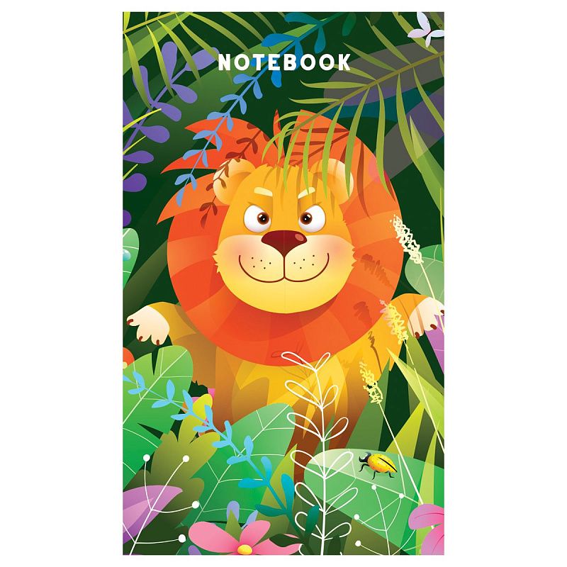 Блокнот А7 48л. на склейке BG "Cute animals"