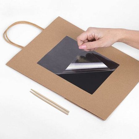 Пакет подарочный КОМПЛЕКТ 7 штук 32x13x26см скретч-слой+стилус, "Brown Kraft", ЗОЛОТАЯ СКАЗКА, 591968
