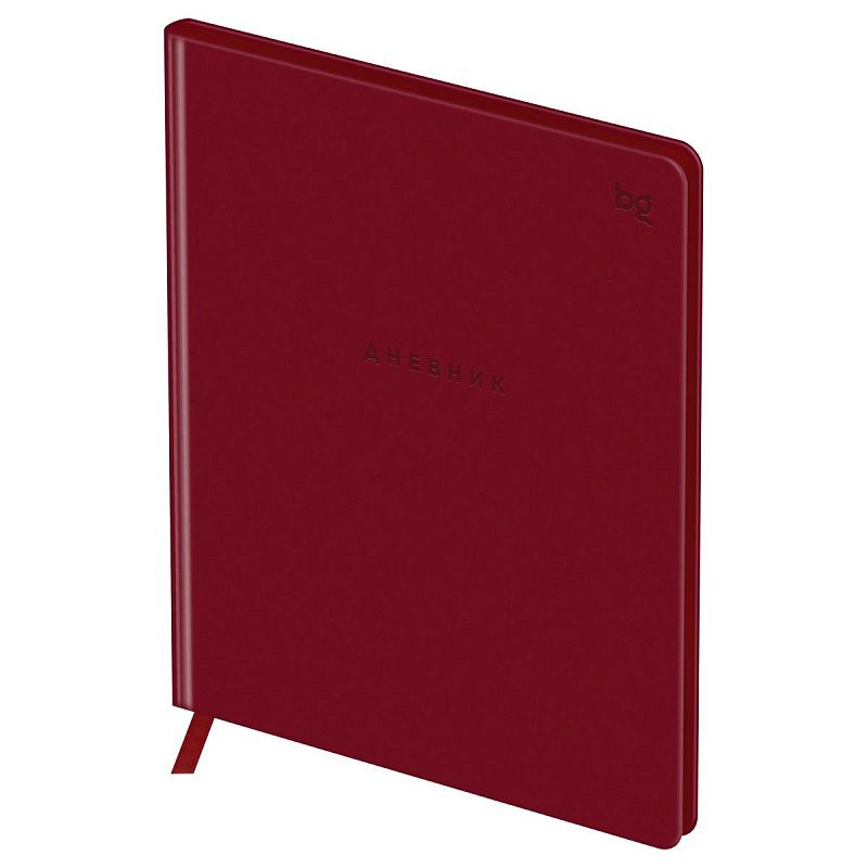 Дневник 1-11 кл. 48л. (ЛАЙТ) BG "Total red", иск. кожа, тиснение, цветн. срез, ляссе