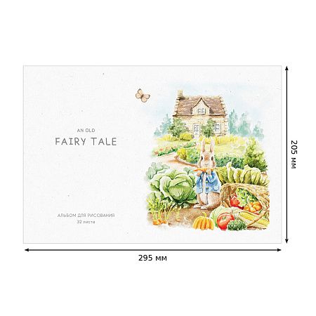 Альбом для рисования 32л., А4, на скрепке BG "Fairy tale"