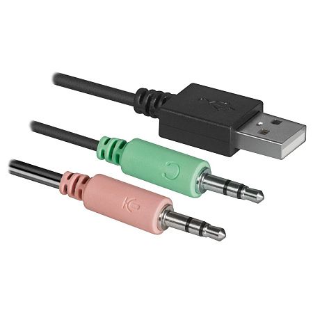 Колонки Defender SPK-190, 2*4W, питание от USB, черный