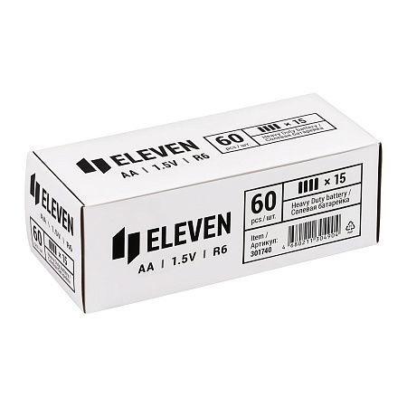 Батарейка Eleven AA (R6) солевая, SB4