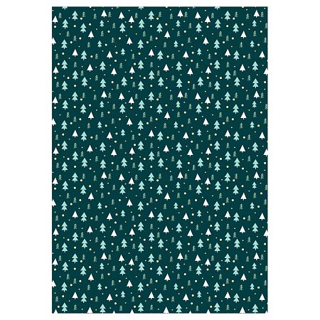 Упаковочная бумага глянц. 70*100см, MESHU "New Year", 80 г/м2, ассорти, 4 дизайна