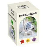 Набор для росписи из гипса ТРИ СОВЫ "Котенок в комбинезоне", высота фигурки 8,5см, с красками и кистью, картонная коробка