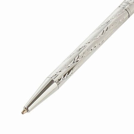 Ручка подарочная шариковая GALANT "ASTRON SILVER", корпус серебристый, детали хром, узел 0,7 мм, синяя, 143527 