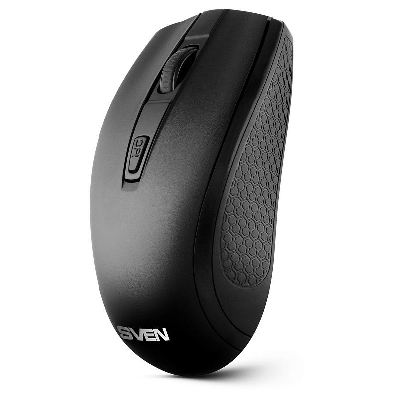 Мышь беспроводная Sven RX-220W, черный, 3btn+Roll