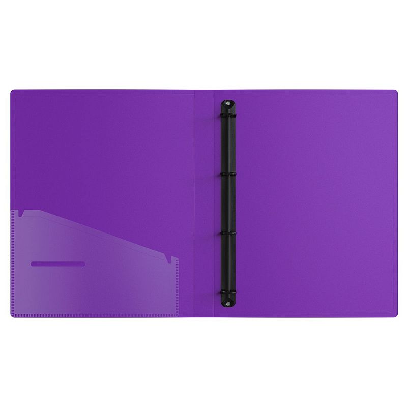 Папка на 4 кольцах Berlingo "Your Way", А4, 24мм, 600мкм, фиолетовая, D-кольца, с внутр. карманом 