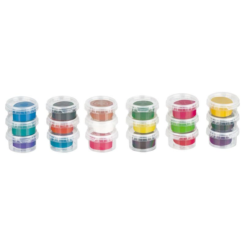 Тесто для лепки Гамма "Малыш", 18 цветов, 1080г, формочки, картонная коробка new