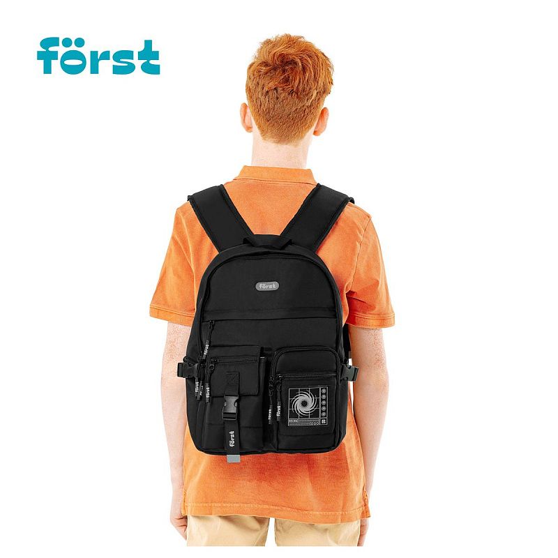 Рюкзак Först F-Teens "Minimal" 40*28*15см, 1 отделение, 7 карманов, уплотненная спинка 