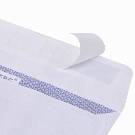 Конверты С6 (114х162 мм), отрывная лента, внутренняя запечатка, 80 г/м2, КОМПЛЕКТ 100 шт., BRAUBERG, 112190, С6НКРс(BRAUBERG