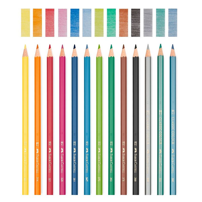Карандаши цветные Faber-Castell "Dinosaur", 10 цв. + 3 цв. металл. + наклейки, заточен., картон, европодвес