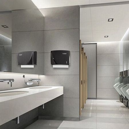 Диспенсер для полотенец LAIMA PROFESSIONAL ORIGINAL (Система H2), Z-сложения, черный, ABS-пластик, 605760 