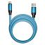 Кабель Smartbuy Bold, USB - Lightning, для Apple, экстрапрочный, 3A output, оплетка TPE, 1м, синий