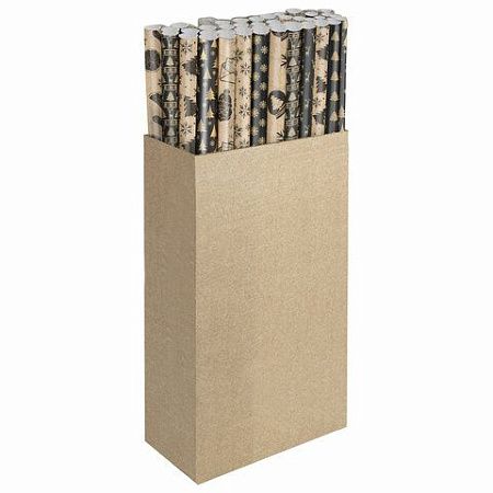 Бумага упаковочная новогодняя "Black&Gold" 70х100 см, 10 дизайнов ассорти, ЗОЛОТАЯ СКАЗКА, 591910