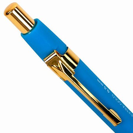 Карандаш механический 0,5 мм + грифели HB 12 штук на блистере, BRAUBERG EXTRA GOLD, корпус SOFT TOUCH, ластик, 181964 
