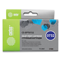 Картридж струйный CACTUS (CS-EPT0732) для EPSON Stylus С79/СХ3900/4900/5900/7300, голубой