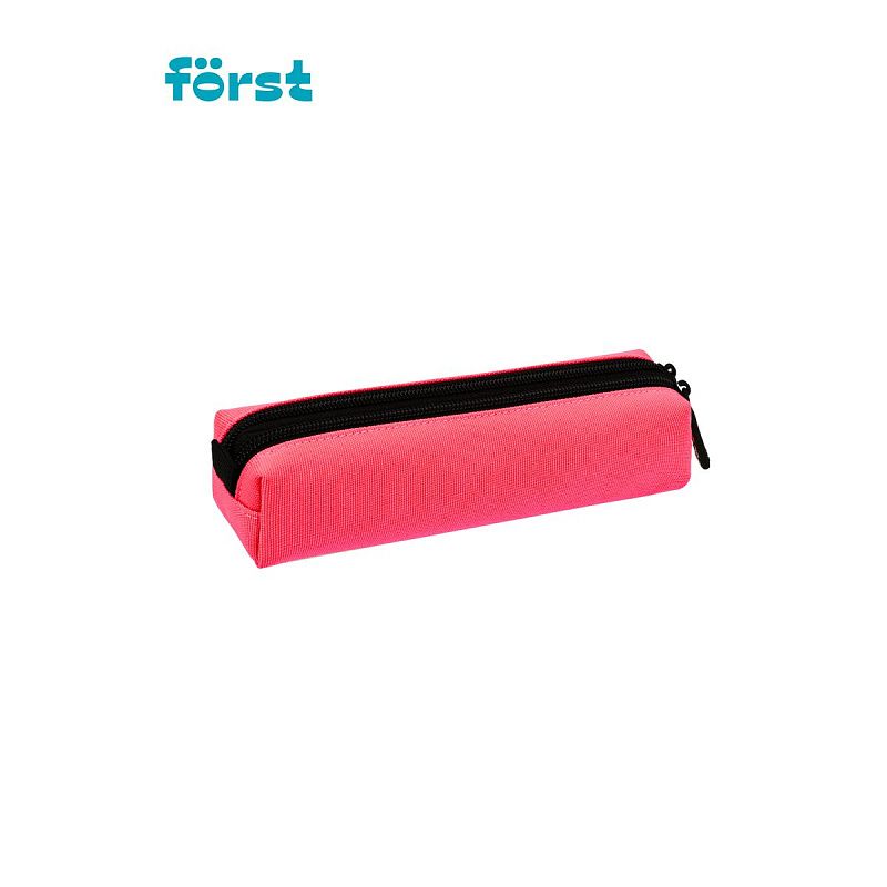 УЦЕНКА - Пенал мягкий 2 отделения, 200*40*45 Först "Coral pink", полиэстер (осн 352113) 