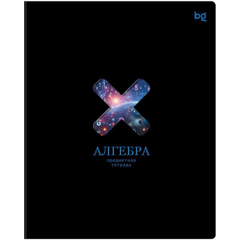 Тетрадь предметная 48л. BG "Информационное поле" - Алгебра, soft-touch ламинация, выб. лак