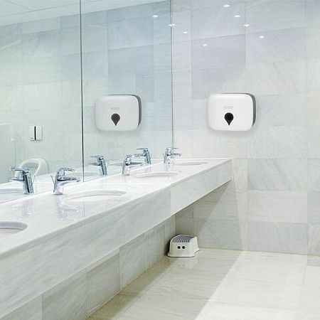 Диспенсер для полотенец ULTRA LAIMA PROFESSIONAL (Система H2), Z-сложения, малый, белый, ABS-пластик, 606833 