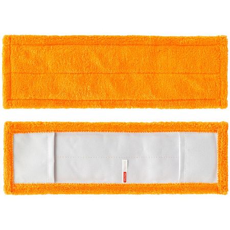 Швабра OfficeClean Professional, телеск. ручка 120см, пласт. флаунд. 40см, МОП микрофибра (карманы)