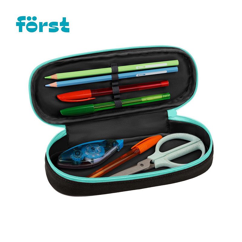 Пенал корпусный 1 отделение, 220*90*45 Först "Skateboard", полиэстер 