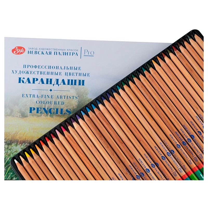 Набор профессиональных цветных карандашей "Мастер-Класс", 36 цветов, в жестяном пенале