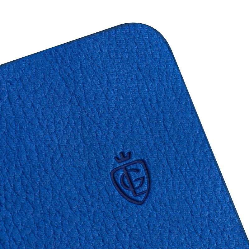 Записная книжка А6 80л. ЛАЙТ, кожзам, Greenwich Line "Classic. Blue", с резинкой, фактурное тиснение, блок в клетку