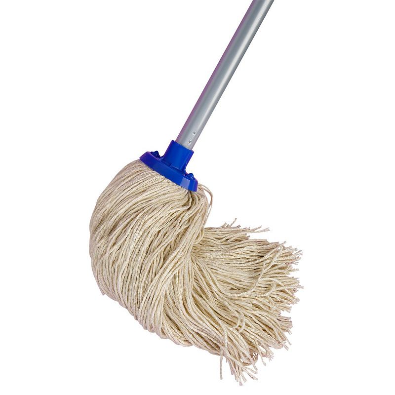 Швабра OfficeClean Professional, ручка 120см, насадка МОП хлопок, ворс 26см, 165г