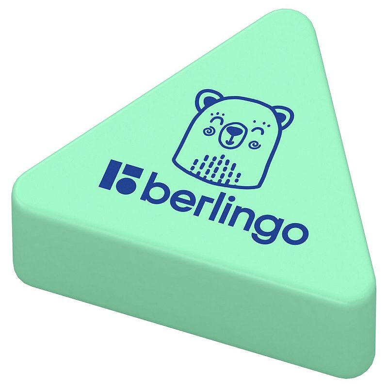 Ластик Berlingo "Zoo", треугольный, термопластичная резина, 28*24*10мм 