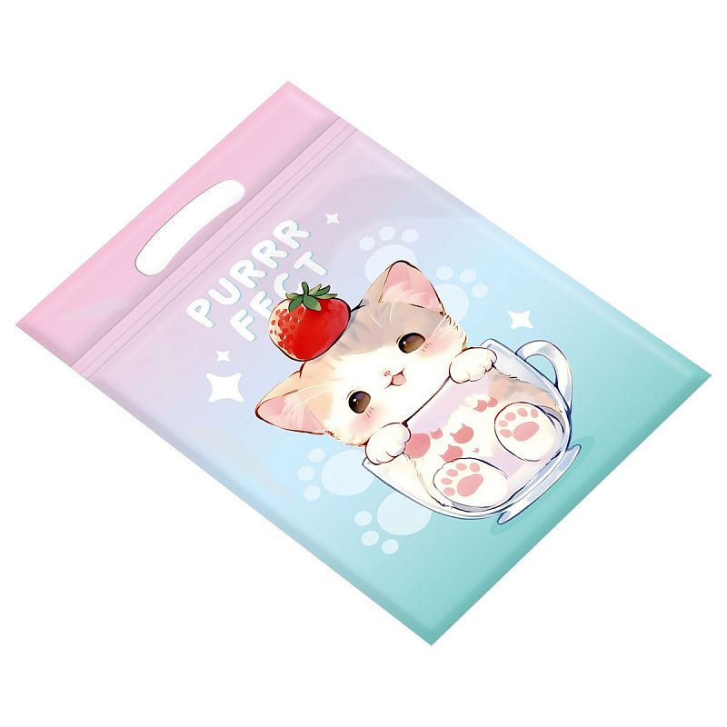 Набор подарочных пакетов 15*22 см, зип-лок, MESHU "Cute kitten", 35шт.