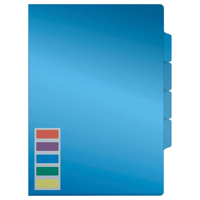 Папка-уголок СТАММ А4, 150мкм, 3 отделения, ассорти 