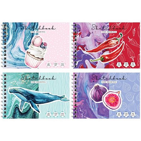 Скетчбук-блокнот 60л., А6 ArtSpace "Your dreams", на гребне, 120г/м2