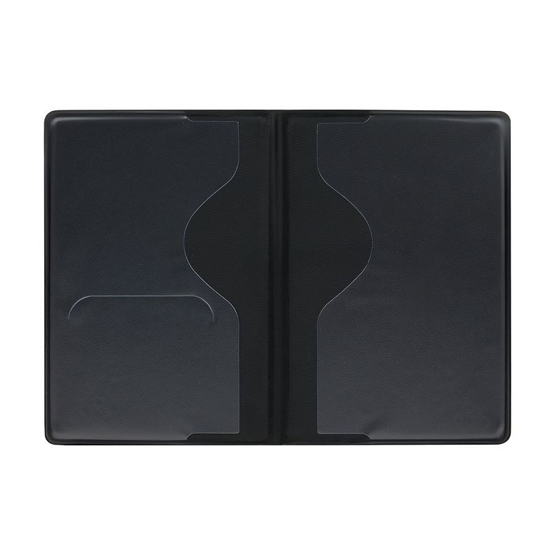 Обложка для паспорта OfficeSpace "Fusion" мягкий полиуретан, серебро, тиснение 