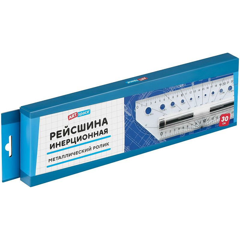 Рейсшина 30см ArtSpace, металлический ролик 