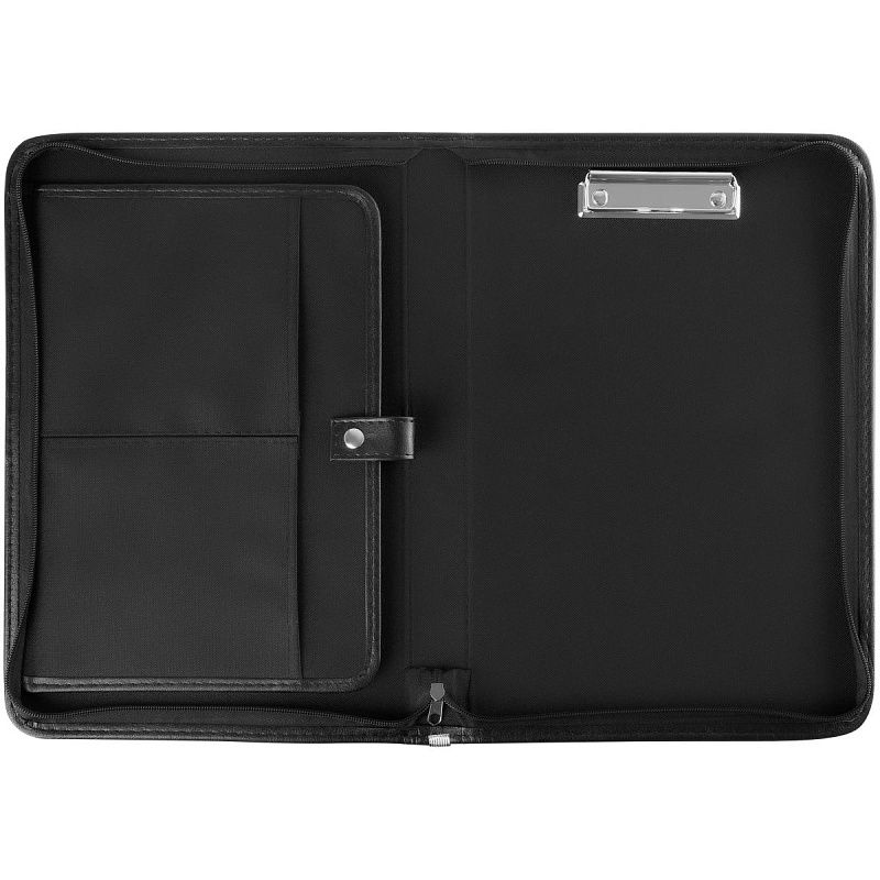 Папка деловая OfficeSpace "Venezia" кожзам, на молнии, зажим для бумаг 