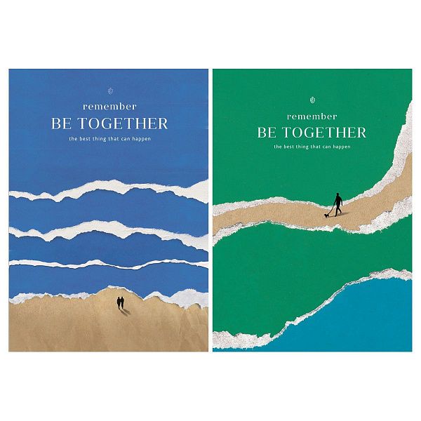 Тетрадь 48л., А5, клетка Greenwich Line "Be together", матовая ламинация, выборочный УФ-лак, ЕВРО