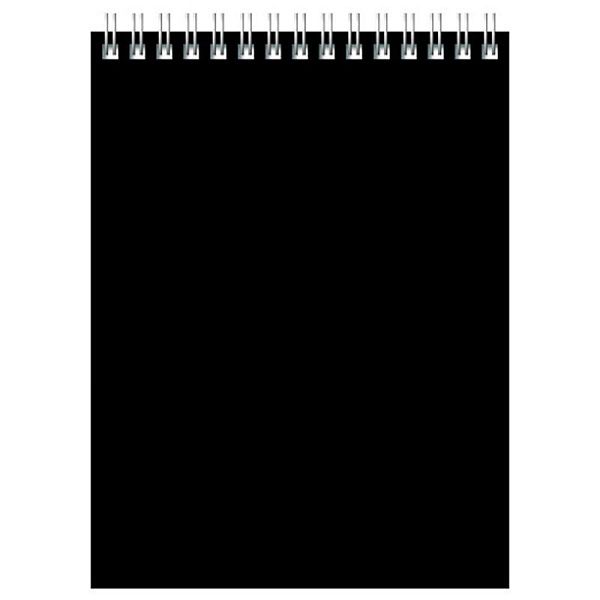 Блокнот А5 100 л. на гребне BG "Для конференций", черный