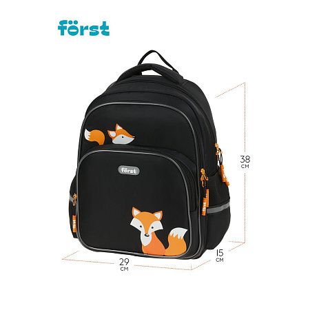 Рюкзак Först F-COMFY "Foxy" 38*29*15см, 2 отделения, 3 кармана, эргономичная спинка 