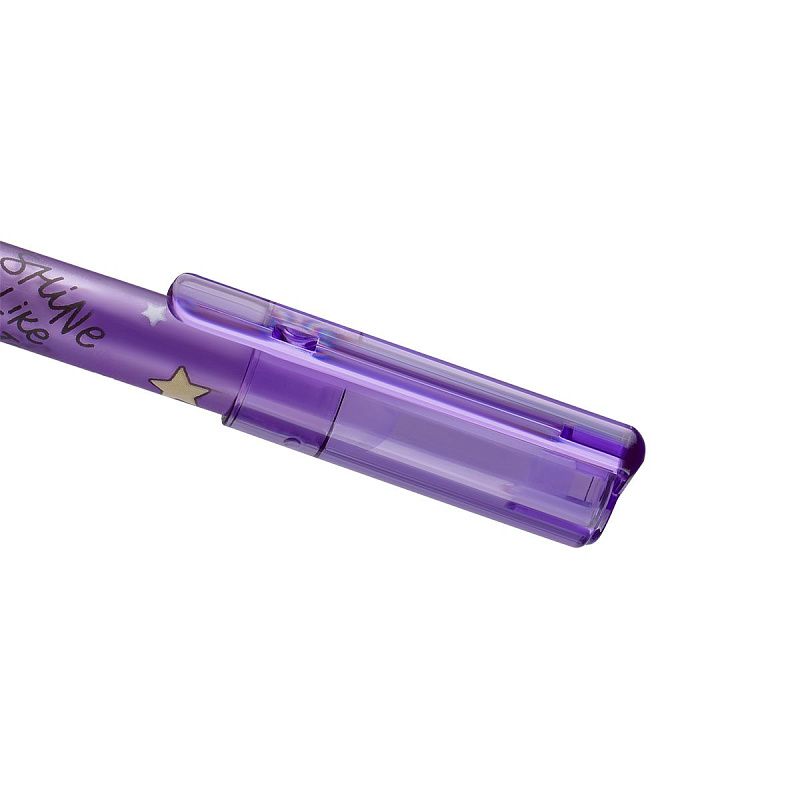 Ручка гелевая стираемая MESHU "Flying unicorn" синяя, 0,5мм, корпус ассорти 