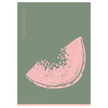 Тетрадь 48л., А4, клетка BG "Juicy fruits", soft-touch ламинация