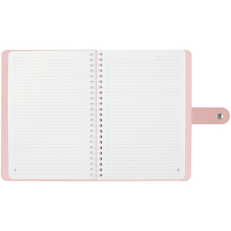 Записная книжка А5 96л. ЛАЙТ, кожзам, скрытый гребень, Greenwich Line "Pastel. Pink", блок в линию